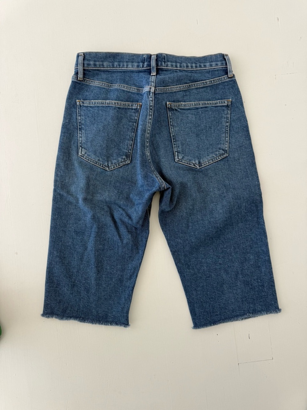A Golde - ‘Carrie’ Denim Long Length Slim  Shorts - Picture 2 of 5